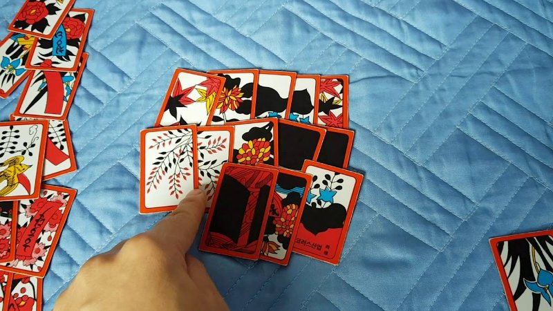 Các lá bài Hanafuda in hình hoa lá