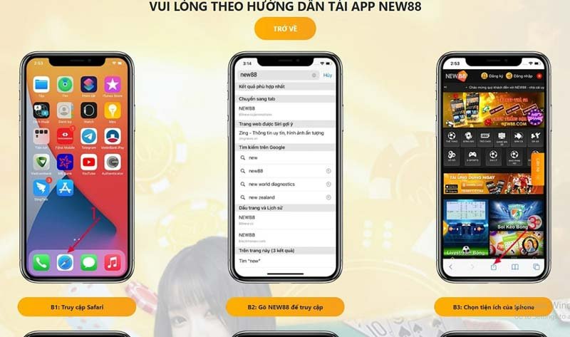 Cách tải app đối với hệ điều hành IOS